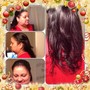 Natural hair up do with extensions