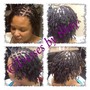 Feed In Braids w/Box Braids