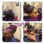 Feed In Braids w/Box Braids