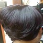 Shampoo & blow dry relaxed hair