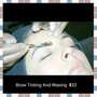 Eyebrow tinting