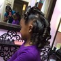 Updo ponytail