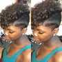 Single Process Color, Women's Cut, Relaxer Retouch