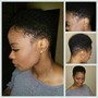 Razor cut on Natural hair