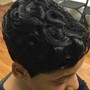 Natural hair silk press