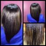 (Natural hair) Shampoo blow dry and style