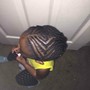 Kids Cornrows (with hair added)