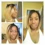 Shampoo,Blow dry, and  flat iron RELAXED hair