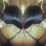 Slick back ponytail