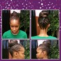 Updo / Protective Styling for (Relaxed Hair )