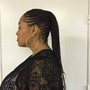 Womens cornrows updo (natural hair)