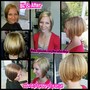 Womens haircut without blowdry