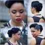 Natural up do