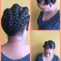 Crochet twist/braids with hair