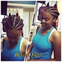 Bantu knots / Twist out