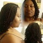 Kinky Twist in relaxed hair