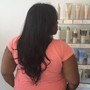 Quick Weave Half up Half down