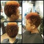 Short cut, shampoo, style