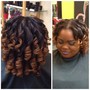 Natural Hair on Flexi Rods