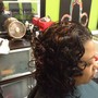 Natural Hair on Flexi Rods