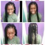 SMALL PRE-TWISTED /FAUX/BUTTERFLY LOCS/BOX BRAID W/SHAMPOO