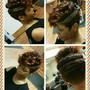 Natural updo