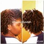 Flat twist updo