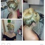 Ponytail with hair added