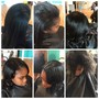 Shampoo and style ( natural hair/silk press)