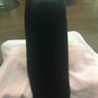 Silk Press Medium Hair Longer Than Shoulder