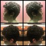 (Natural hair) Shampoo blow dry and style