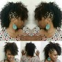 Twist out set / Bantu knots