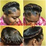 Large Box Braid/Twist on NATURAL HAIR