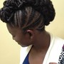 Braided Updo With Marley Hair