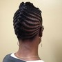 Braided Updo With Marley Hair