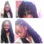 Natural hair Box Braids