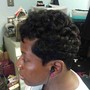 Short cut, relaxer and style