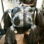 Tracks bonded inbetween hair (full head)