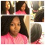 Partial Crochet Braids on fade cuts