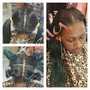 Ponytail with silk press