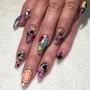 Gel Mani with Detailed Art