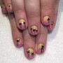 Gel Manicure with Simple Art