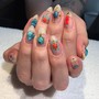 Gel Mani with Detailed Art