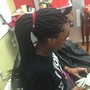 Half Weave Half Cornrows