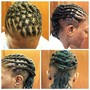 Cornrows braid extension