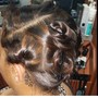 Ponytail updo style