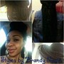 Partial Crochet Braids on fade cuts