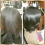 Shampoo and Style on relaxed hair