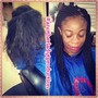 Natural hair silk blowout