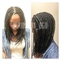 Locs extension cut and comb out